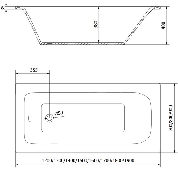 Mexen Vega cadă dreptunghiulară de 150 x 70 cm cu panouri si paravan cu 1 aripă 50 cm, Model negru - 550115070X9505007070