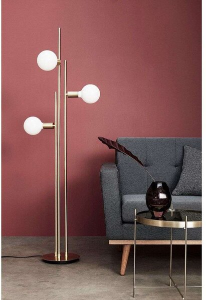 Lampadar Hübsch, Alb, Camera de zi, Metal