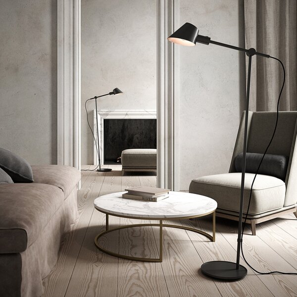 Lampadar DFTP by Nordlux, Stay, Negru, Camera de zi, Metal, Scandinavă