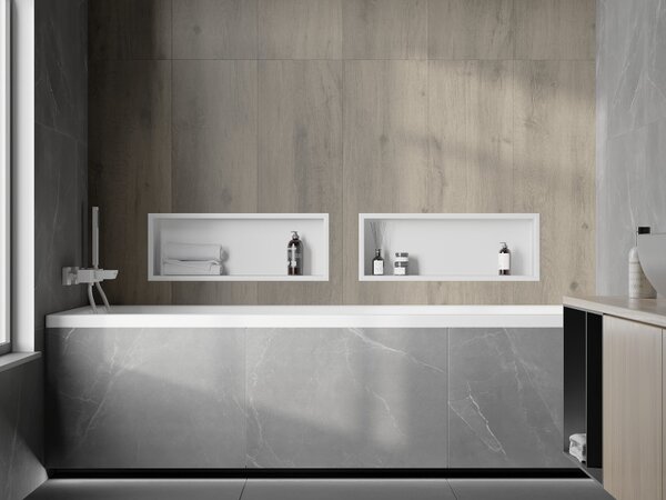 Mexen X-Wall-R, raft de perete cu guler 60 x 20 cm, alb, 1920602010