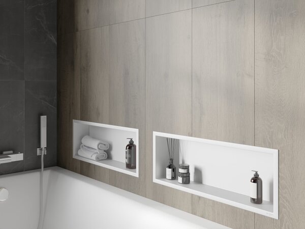 Mexen X-Wall-R, raft de perete cu guler 60 x 20 cm, alb, 1920602010