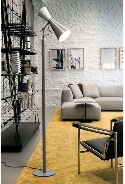 Lampadar Nemo Lighting, Gri, Camera de zi, Metal, Vintage