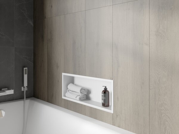 Mexen X-Wall-R, raft de perete cu guler 60 x 20 cm, alb, 1920602010