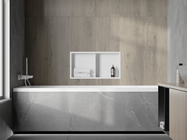Mexen X-Wall-R, raft de perete cu guler 60 x 30 cm, alb, 1920603010S