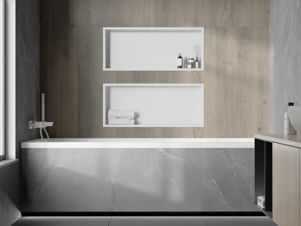 Mexen X-Wall-R, raft de perete cu guler 75 x 30 cm, alb, 1920753010