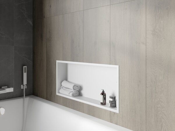 Mexen X-Wall-R, raft de perete cu guler 75 x 30 cm, alb, 1920753010