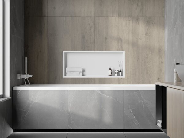 Mexen X-Wall-R, raft de perete cu guler 75 x 30 cm, alb, 1920753010