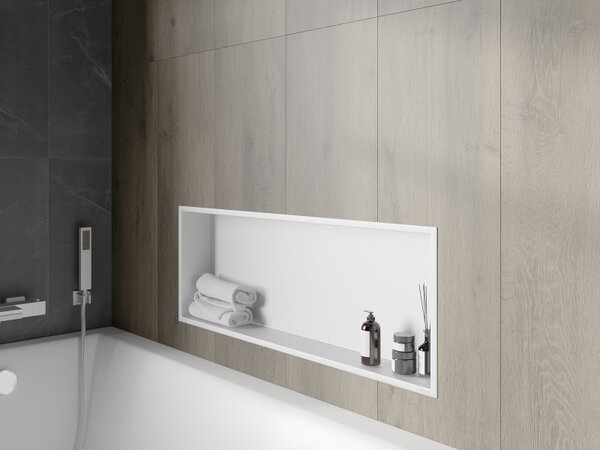 Mexen X-Wall-R, raft de perete cu guler 90 x 30 cm, alb, 1920903010