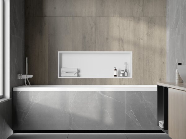 Mexen X-Wall-R, raft de perete cu guler 90 x 30 cm, alb, 1920903010
