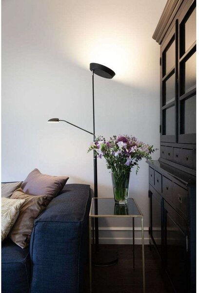 Lampadar Halo Design, reglabil, Auriu / Alamă, Camera de zi, Metal