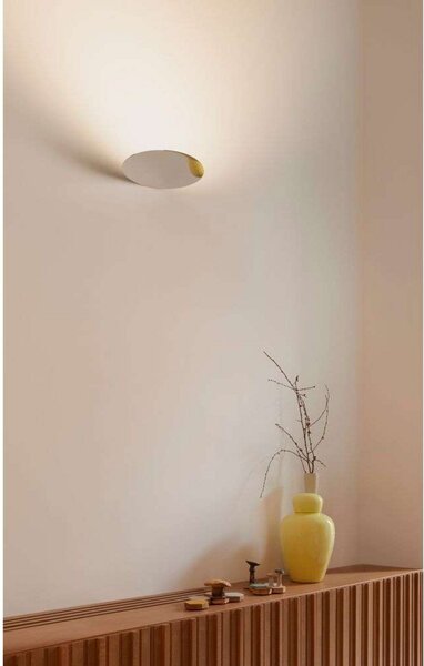 Lampă de perete Luceplan, Alb, Camera de zi, Aluminiu