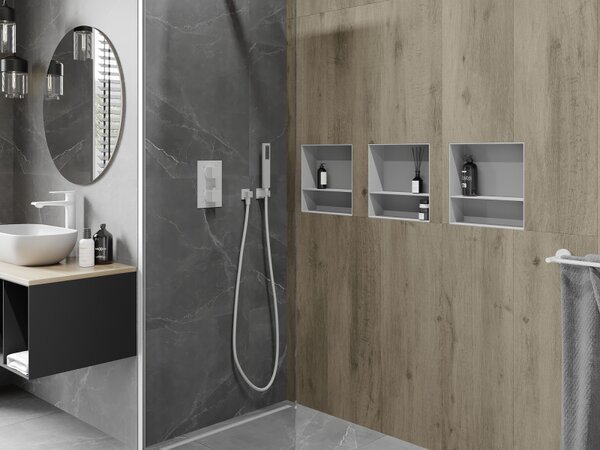 Mexen X-Wall-NR, poliță pentru încastrare sub gresie fără guler 30 x 30 cm, alb, 1921303010S