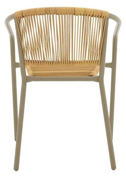 Fotoliu de Gradina Model Lindaria, Natural/Champagne, 54x63x74 cm