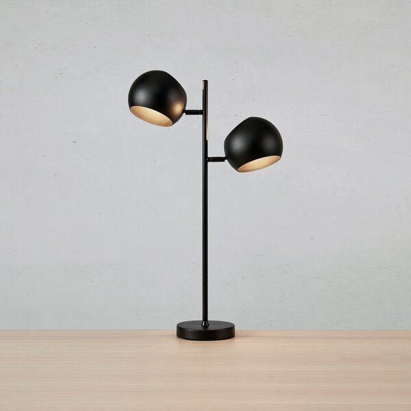 Lampă de masă Markslöjd, Edgar, Negru, Camera de zi, Metal, Modern