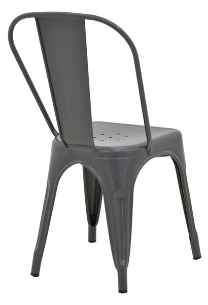 Scaun Utopia, gri închis, 44x44x85 cm