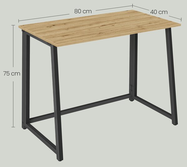 Masă de scris ZARIMO pliabilă 80x40 cm, stejar artisan