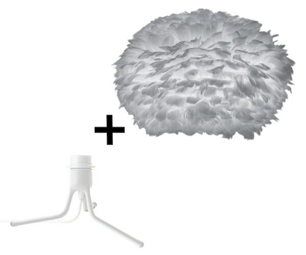 Eos Lampadar Large w/Mini Fod Gri/Alb - UMAGE