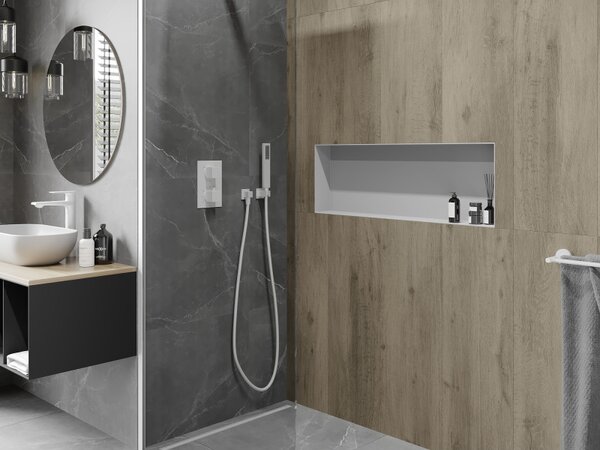Mexen X-Wall-NR, raft de perete fără guler 90 x 30 cm, alb, 1921903010