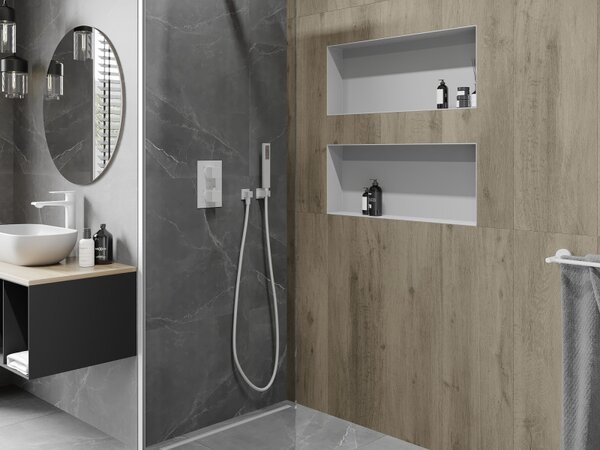Mexen X-Wall-NR, raft de perete fără guler 75 x 30 cm, alb, 1921753010