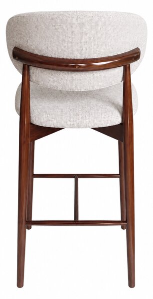 Scaun de bar din lemn Elora - Walnut