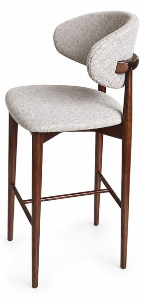 Scaun de bar din lemn Elora - Walnut