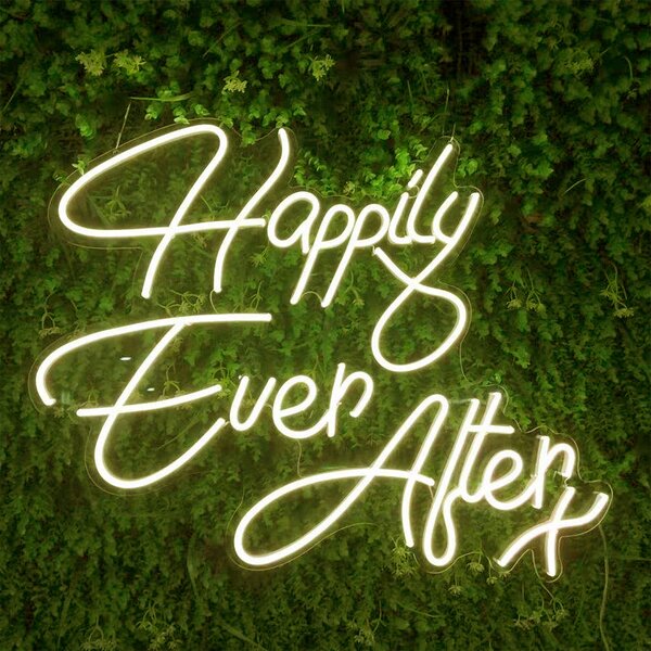 Semn Neon Flex cu telecomanda HAPPILY EVER AFTER