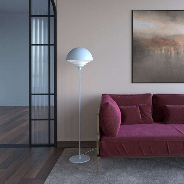 Lampadar Herstal, Alb, Camera de zi, Metal