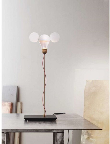 Lampă de masă Ingo Maurer, reglabil, Alb, Camera de zi, Metal
