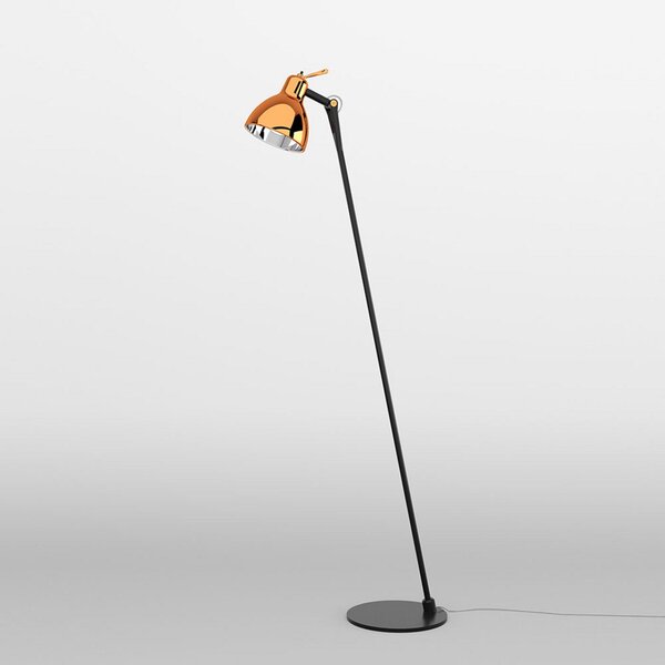 Lampadar Rotaliana, Luxy F0 Glam, Negru, Camera de zi, Metal, Design