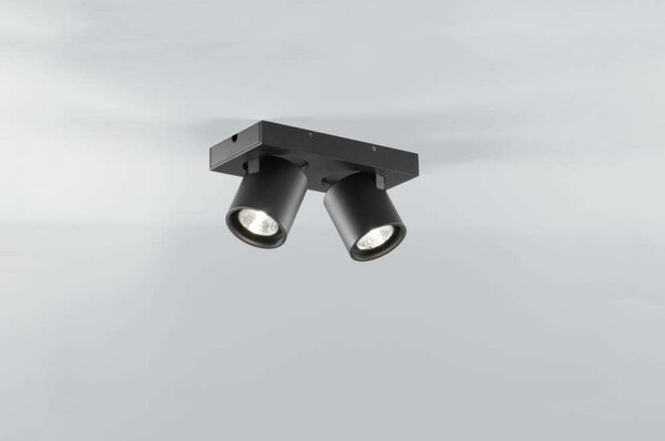 Plafoniere LIGHT-POINT, reglabil, Negru, Camera de zi, Aluminiu