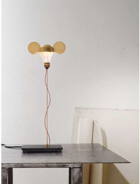 Lampă de masă Ingo Maurer, reglabil, Auriu / Alamă, Camera de zi, Metal