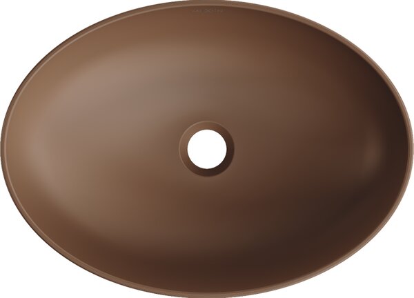 Mexen Cornelia, chiuveta blat 50 x 36 cm, maro mat, 21885068