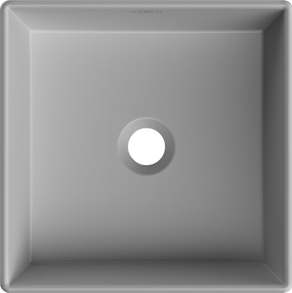 Mexen Goya lavoar pe blat 35 x 35 cm, gri deschis mat - 22183561