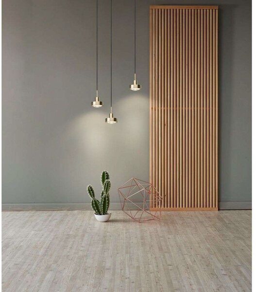Lustră Pendul ANTIDARK, Auriu / Alamă, Camera de zi, Aluminiu