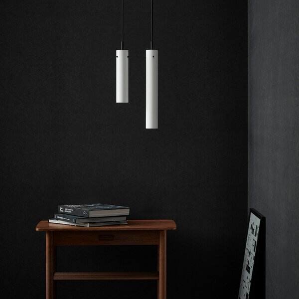 Lustră Pendul FRANDSEN, FM2014, reglabil, Alb, Camera de zi, Metal, Design