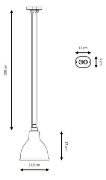 Lustră Pendul Lampe Gras, Cupru, Camera de zi, Metal