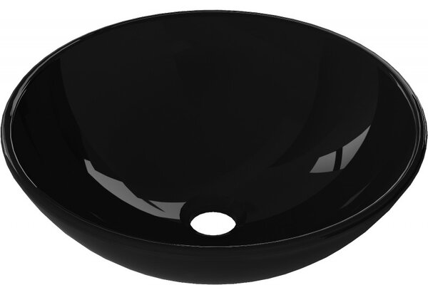 Mexen Mira, chiuveta blat din sticla 42 x 42 x 14,5 cm, negru, 24124270