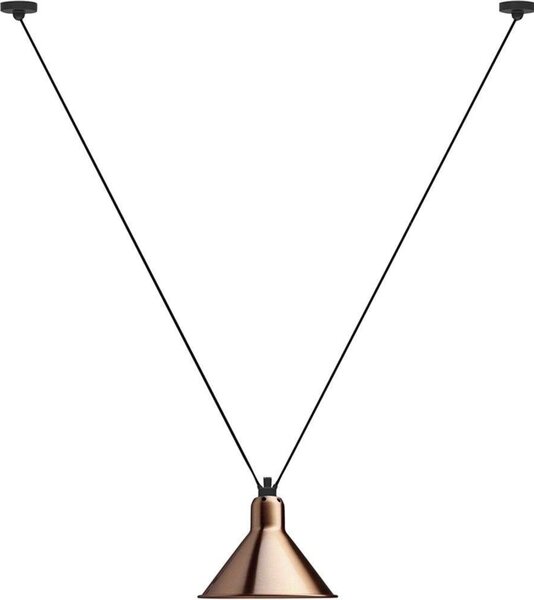 323 L Lustră Pendul Conic Copper/White - Lampe Gras