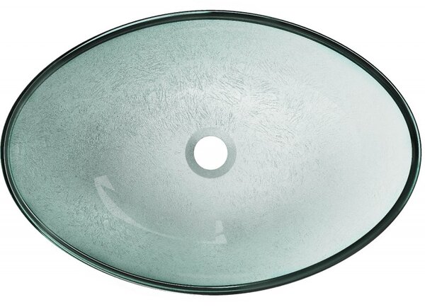 Mexen Sonia, chiuveta blat din sticla 54 x 37 x 17 cm, argintiu, 24145411