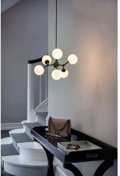 Lustră Pendul Halo Design, Alb, Sala de mese, Sticlă