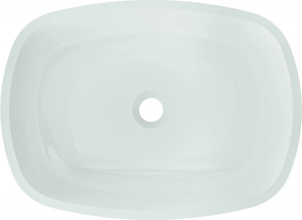 Mexen Araks, chiuveta blat din sticla 54 x 39,5 x 11 cm, alb, 24155430