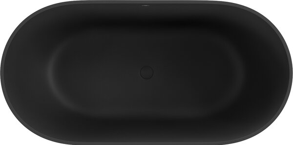 Mexen Rimini cadă independentă din conglomerat 150 x 75 cm, negru mat - 57241507570