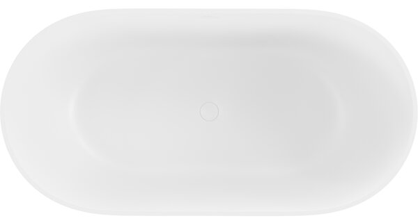 Mexen Rimini, cadă de sine stătătoare din conglomerat 150 x 75 cm, alb mat, 57241507500