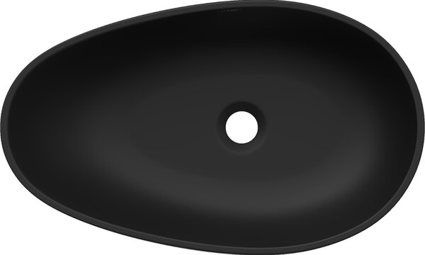 Mexen Nora, chiuveta blat din conglomerat 60 x 38 cm, negru mat, 23056071