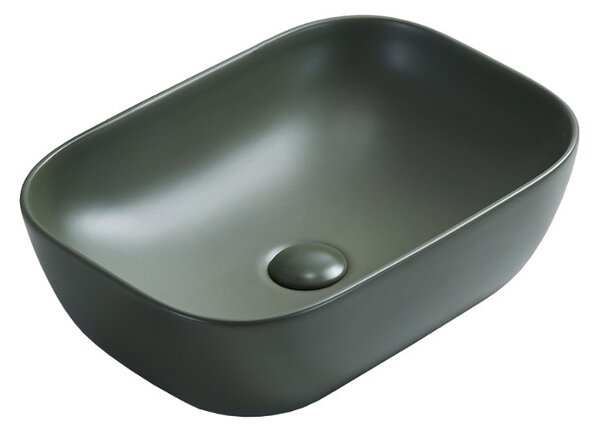 Mexen Rita, chiuveta blat 45x32x14 cm, verde inchis mat, 21084579