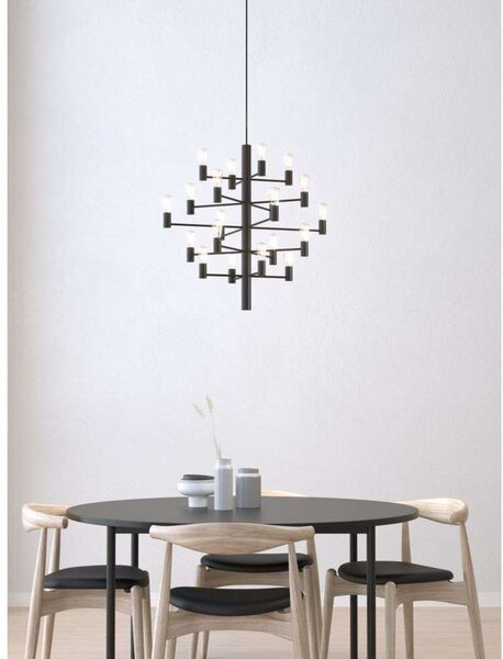 Candelabre Herstal, Negru, Sala de mese, Metal