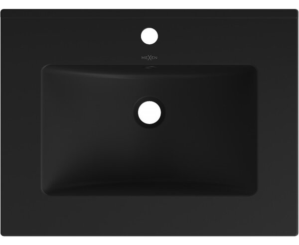 Mexen Atena chiuvetă încastrată în blat 61 x 46 cm, negru mat - 25016070