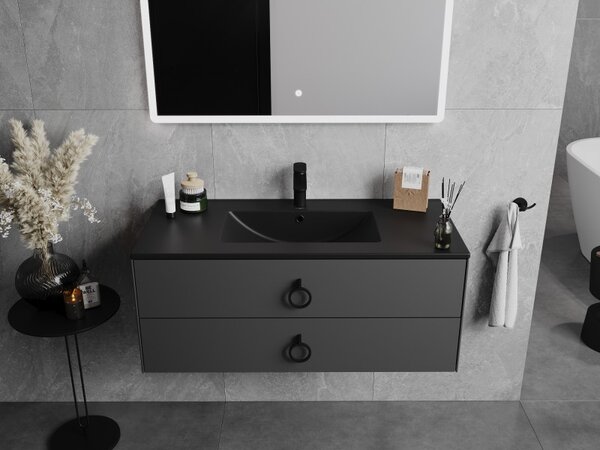 Mexen Atena, chiuveta blat 101 x 46 cm, negru mat, 25011070