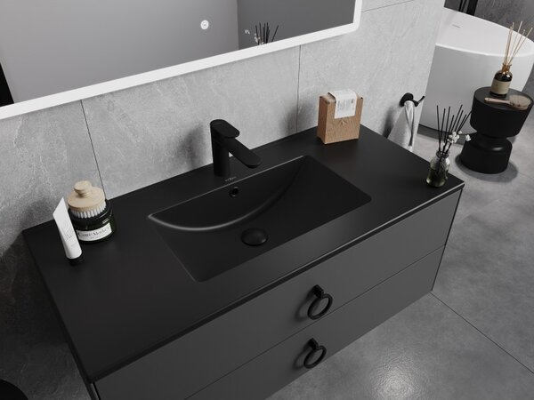 Mexen Atena, chiuveta blat 101 x 46 cm, negru mat, 25011070