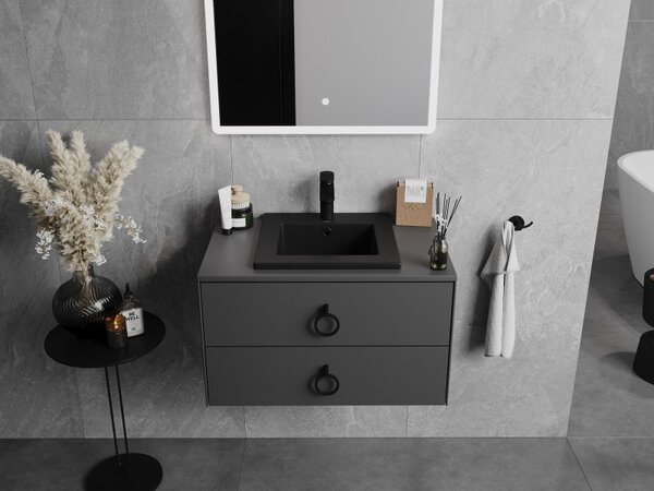 Mexen Atena, chiuveta blat 41 x 41 cm, negru mat, 25014170